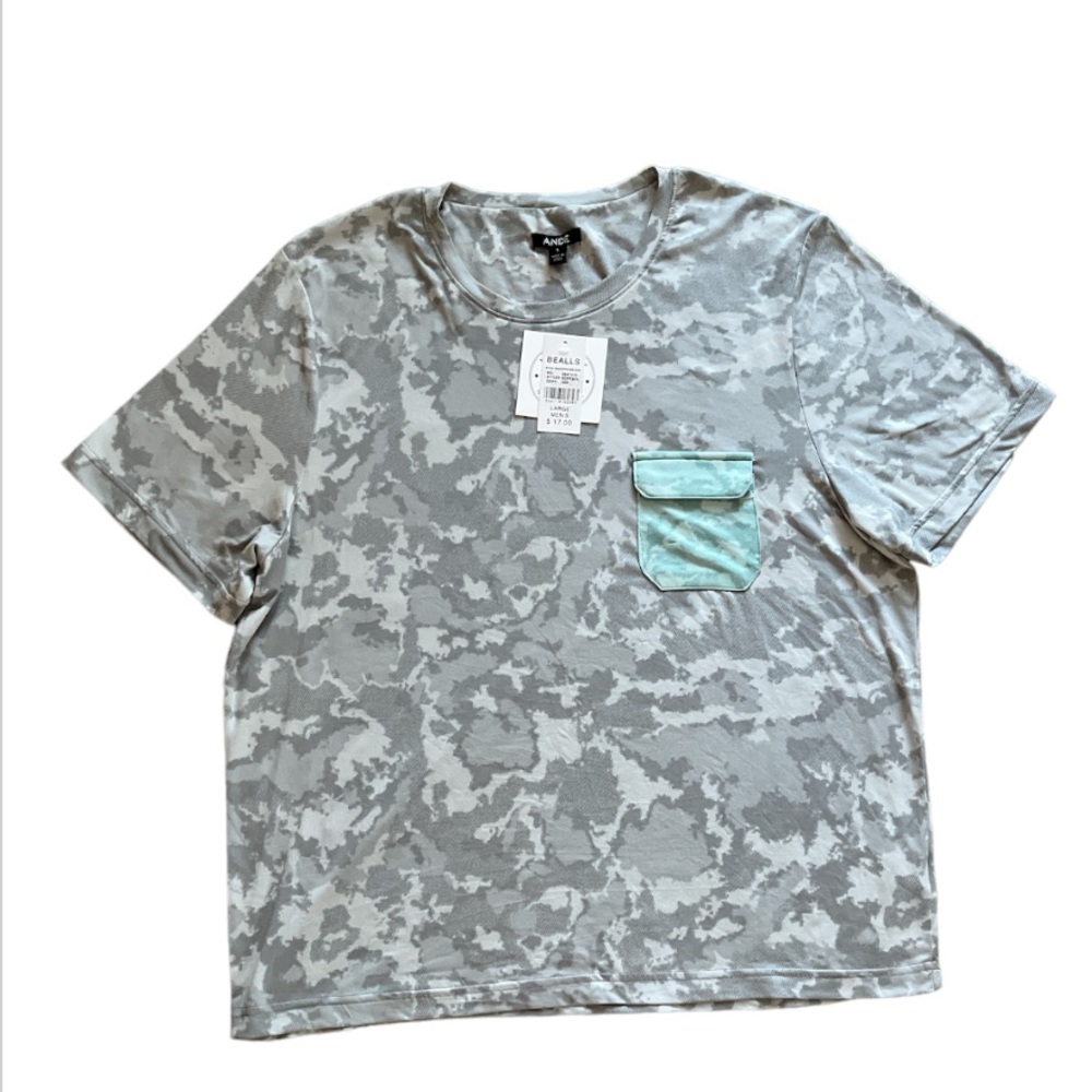 NWT $17 ANdE Bealls grey top size L